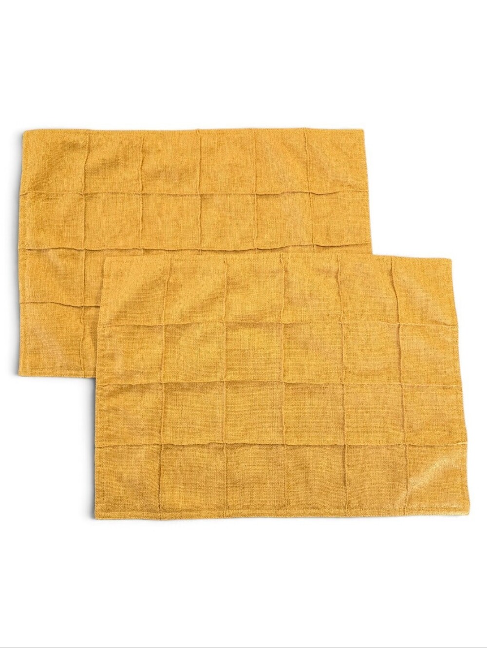Mustard Yellow Quilted Placemat Set - 2 Pack